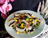 Foto del paso 4 de la receta: Ensalada de espinacas con tocino