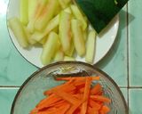 Foto langkah ke 1 dari resep Telor Masak Acar Kuning Kulit Semangka🍉.