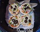 A picture of step 5 of Air Fryer Minced Mutton Baby Pizzas.