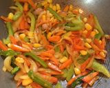A picture of step 3 of Vegetable Macaroni.