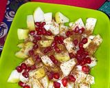 A picture of step 5 of Apple pomegranate chat.