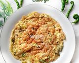Foto langkah ke 4 dari resep Telur dadar Cabe ijo.