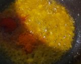 A picture of step 2 of Aloo Palak Matar Sabzi.