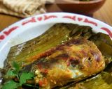 Foto langkah ke 6 dari resep Brengkes (Pepes) Tempoyak Ikan Patin.