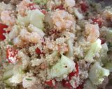 Une image de l'étape 6 de Salade de quinoa aux crevettes.