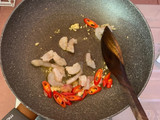 Tumis udang tahu taoge cangjang