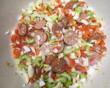A picture of step 2 of Jambalaya With Shrimp and Andouille Sausage.