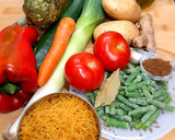 Foto del paso 1 de la receta: Fideos con verduras a la cazuela