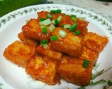 Hình bước làm 5 của món Đậu phụ sốt cay của Hàn Quốc