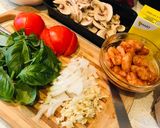 A picture of step 1 of Spicy Shrimp Spaghetti.