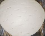 A picture of step 4 of Veg cheese pizza.