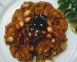 A picture of step 4 of Sabudana Upma.