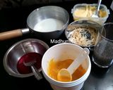 A picture of step 1 of Mango Falooda/Faluda.