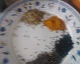 A picture of step 3 of Aloo ki tarkari for tikka paratha.