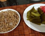 A picture of step 7 of Moghrabieh.