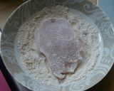 A picture of step 4 of Vickys Chicken-Fried Pork Steaks, GF DF EF SF NF.