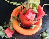 A picture of step 2 of Watermelon 🍉🍉🍉🍉😀🍉 salsa.