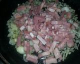 Foto del paso 1 de la receta Revueltos de champiñones y bacon