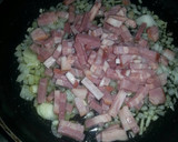 Foto del paso 1 de la receta: Revueltos de champiñones y bacon