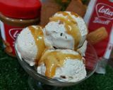 A picture of step 11 of Lotus Biscoff Ice cream.