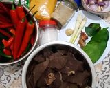 Foto langkah ke 1 dari resep Tumis Paru Aceh Pedas.