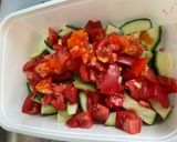 Une image de l'étape 10 de Minis chorizos grillés aux tomates et courgette ronde.