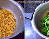 A picture of step 1 of PALAK DAL (Spinach Dal/Palakoora Pappu).