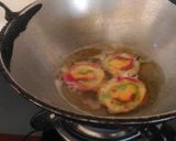 A picture of step 2 of Colorful mathri.