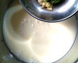 A picture of step 2 of Gujarati Sweet and Sour Kadhi.