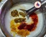 A picture of step 5 of Rajasthani Gatte ki sabzi (no onion no garlic).