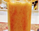 A picture of step 2 of Sattu & Banana Smoothie (with turmeric and yoghurt).