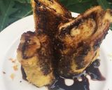 Foto langkah ke 6 dari resep Roti Goreng Pisang Cokelat.