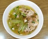 Hình bước làm 4 của món Canh cua nấu bầu