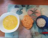 Foto del paso 1 de la receta: Tortilla de avena, plátano y huevo