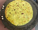 A picture of step 4 of Healthy & Protein Pack Palak Paneer Paratha 🫓.