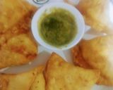A picture of step 8 of Aloo samosay.
