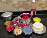 A picture of step 1 of Rose Faluda.
