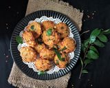 A picture of step 4 of Parippu Vada (Lentil Fritters / Pakora - Kerala style).