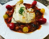 Foto del paso 9 de la receta Bacalao a la plancha con sanfaina