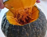 Foto del paso 1 de la receta: Zapallo cabutia relleno de amaranto y quesos 🎃 🌱 🧀
