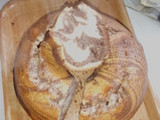 Torta marmolado en licuadora