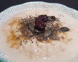 Foto del paso 1 de la receta: Crema de avena, porridge, con jengibre y arándanos