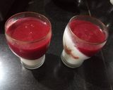A picture of step 13 of Strawberry panna cotta.