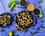 A picture of step 4 of Panipuri.