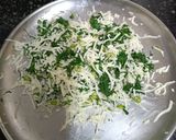 A picture of step 2 of Pop In The Mouth ----- Mini Spinach & Cheese Samosas with home-made spring roll wrapper.