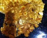 A picture of step 5 of Peanut chikki.