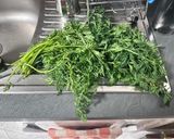 Foto del passaggio 1 della ricetta Pesto con il ciuffo di carote