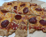 Foto del paso 7 de la receta: Pizza con base de pavo (crujiente) con Mambo