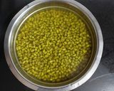 A picture of step 1 of Hara Moong chilla.