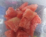 A picture of step 1 of Watermelon juice.